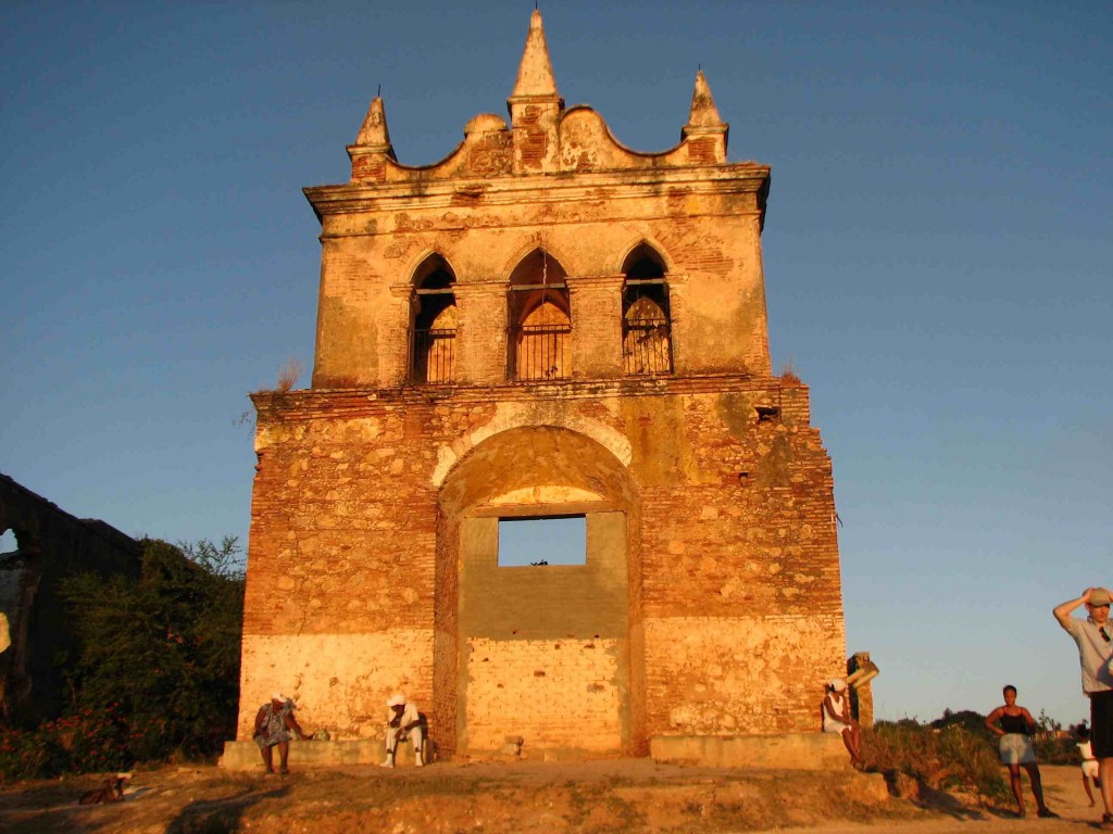 Old church, lit up by dusk's light