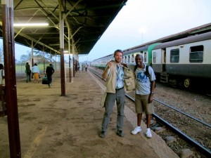 Calvin and I departing Nairobi