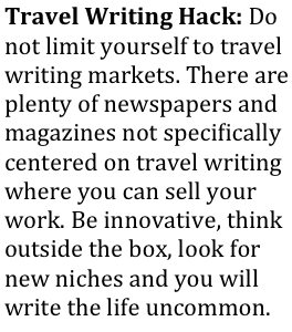 Travel Writing Hack