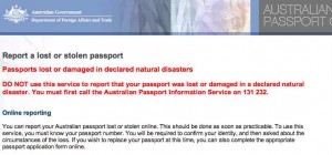 Passport Stolen Australia