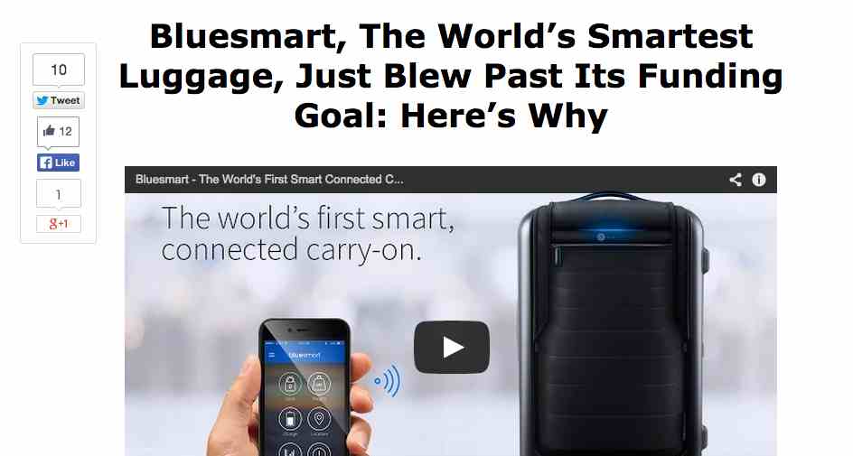 Bluesmart Luggage on The Expeditioner