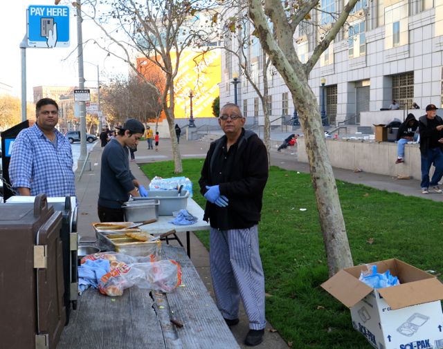 Food for the poor on Thanksgiving in San Fran