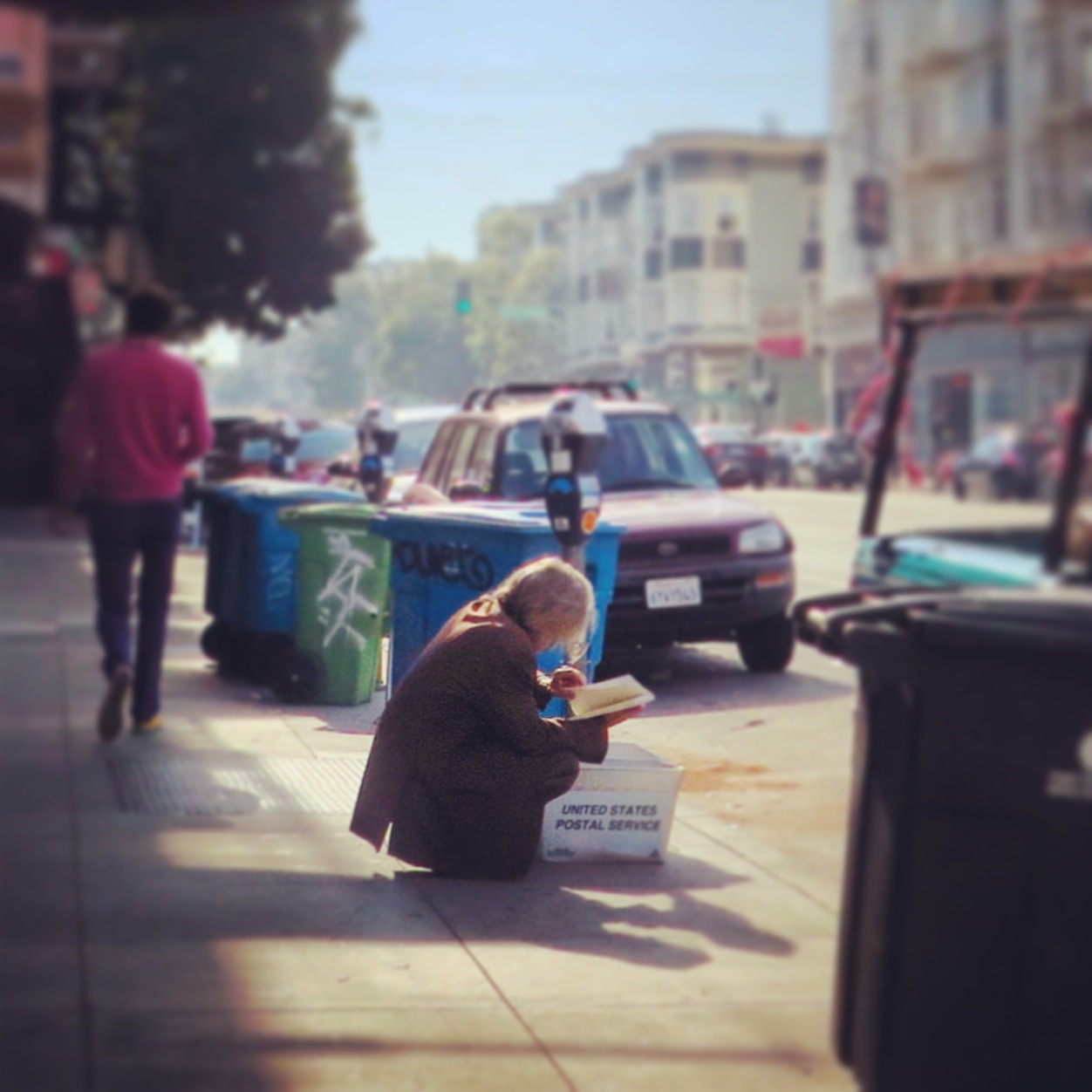 Man Reading Book on Valencia