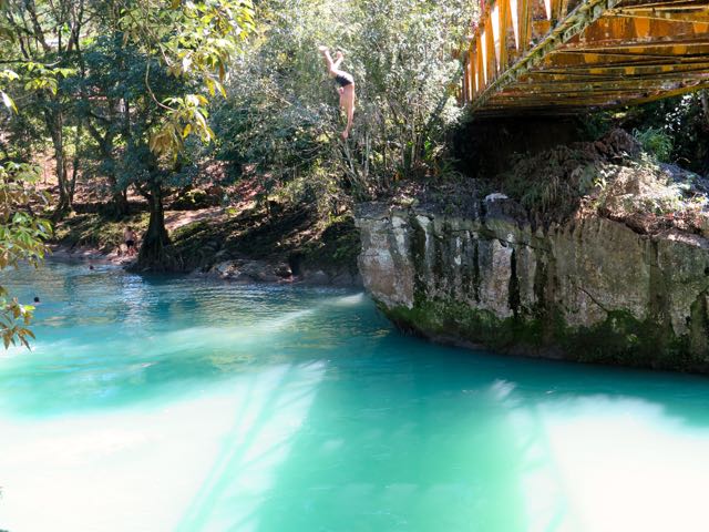 Surfie Hops Into Semuc Champey