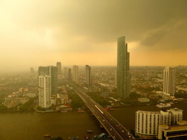 View of Looming Storm from Sathorn Unique