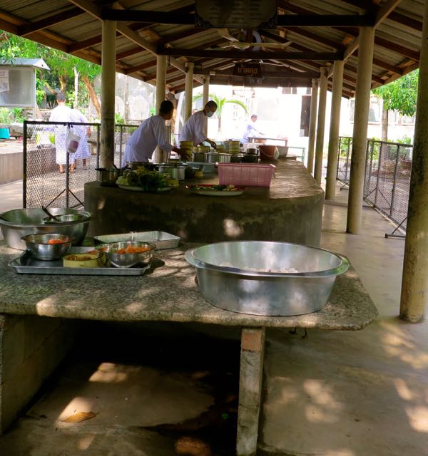 Preparing Monk Buffet Thailand