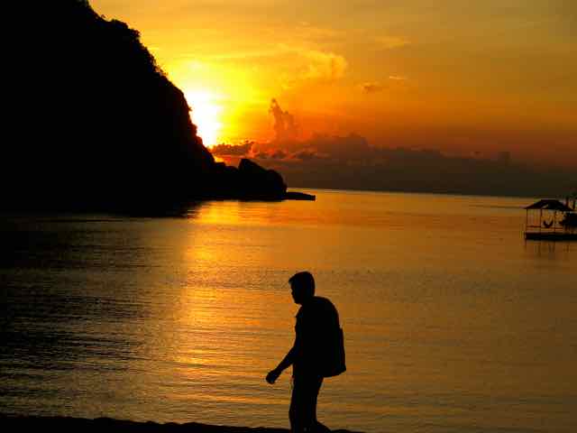 Sunset at The Sanctuary in Thailand